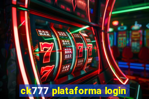 ck777 plataforma login