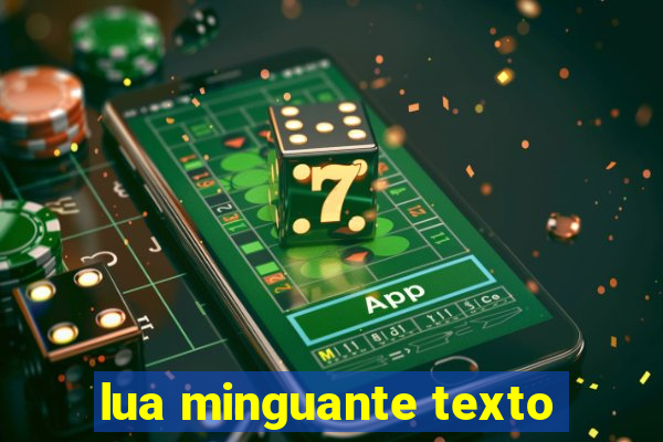 lua minguante texto