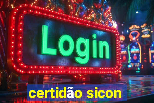 certidão sicon