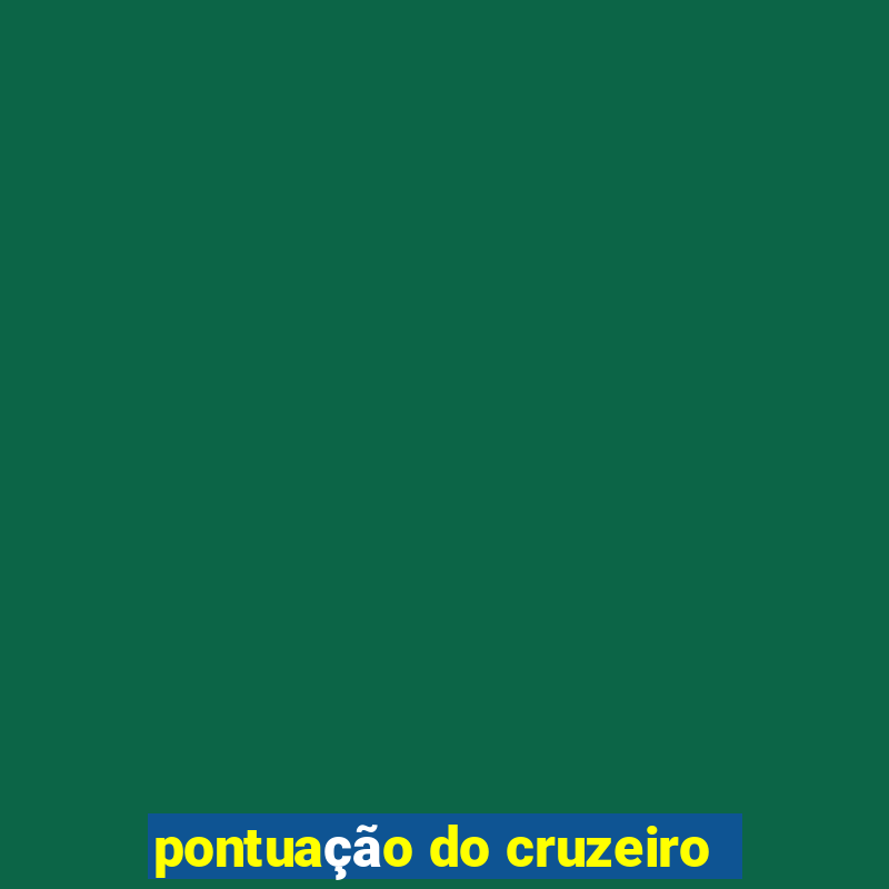 pontuação do cruzeiro