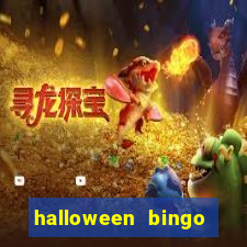 halloween bingo cards with numbers