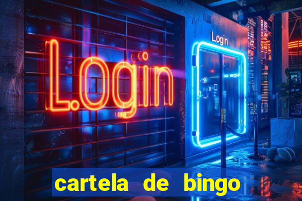 cartela de bingo de nomes para imprimir