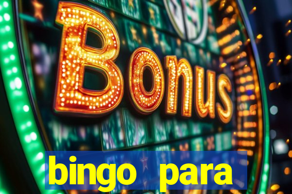 bingo para despedida de solteira para imprimir