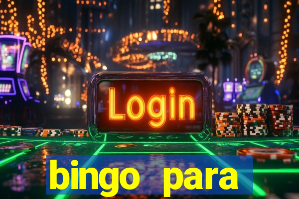 bingo para despedida de solteira para imprimir