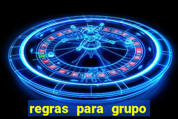 regras para grupo de futebol no whatsapp