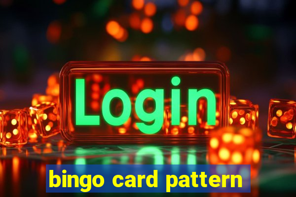 bingo card pattern