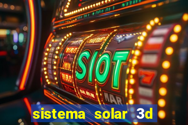 sistema solar 3d em movimento