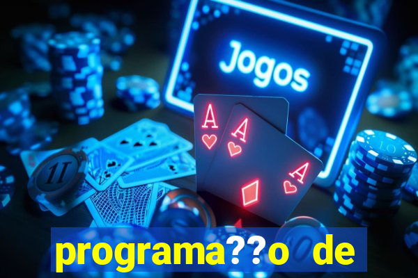 programa??o de jogos de futebol