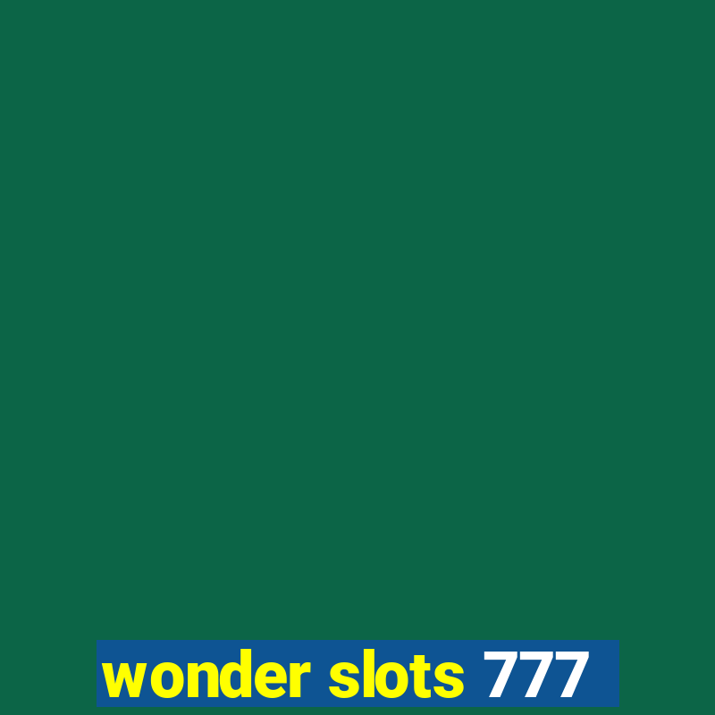 wonder slots 777