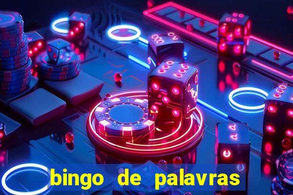 bingo de palavras cha de bebe