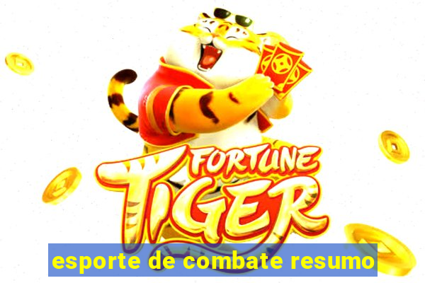 esporte de combate resumo