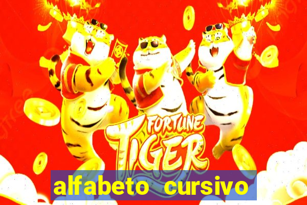 alfabeto cursivo para treinar caligrafia