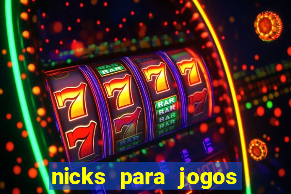 nicks para jogos de tiro