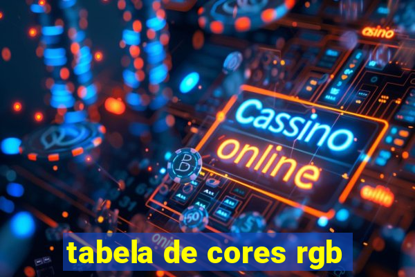 tabela de cores rgb