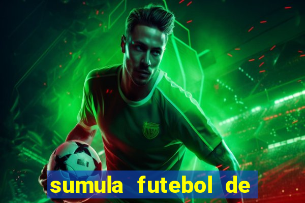 sumula futebol de campo word