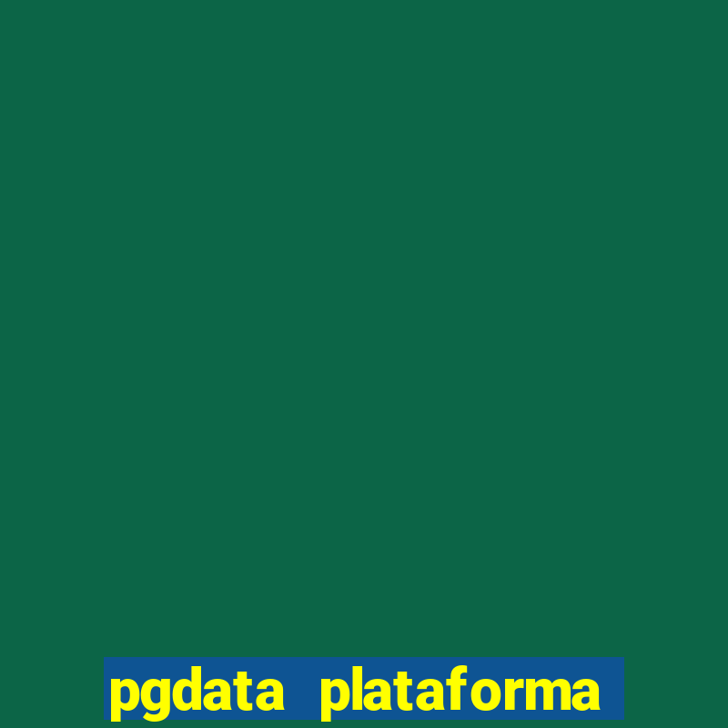 pgdata plataforma de jogos