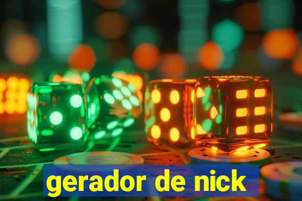 gerador de nick