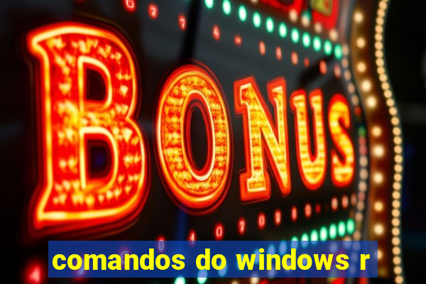 comandos do windows r