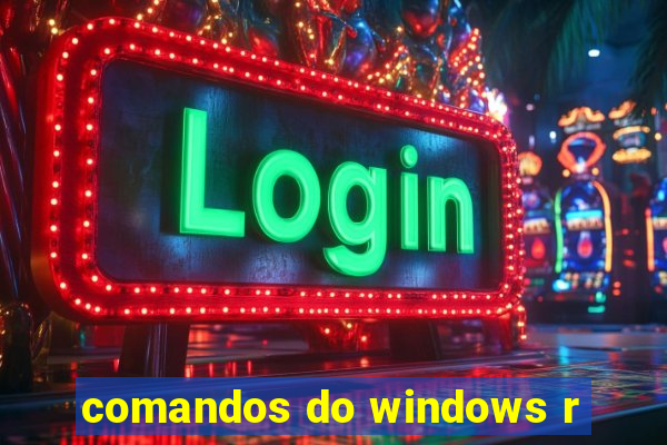 comandos do windows r