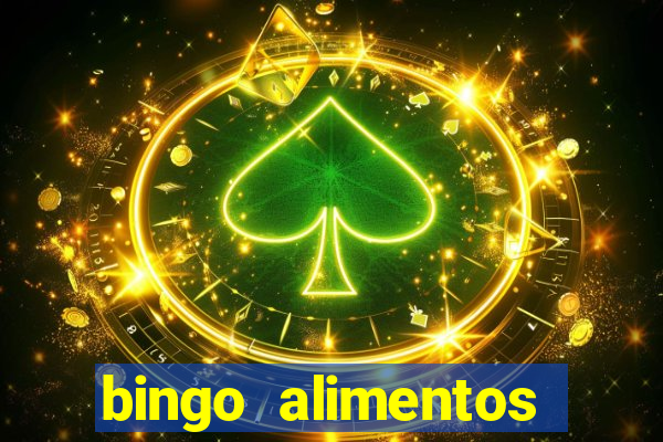 bingo alimentos para imprimir