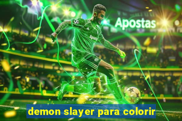 demon slayer para colorir