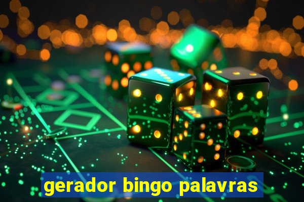 gerador bingo palavras