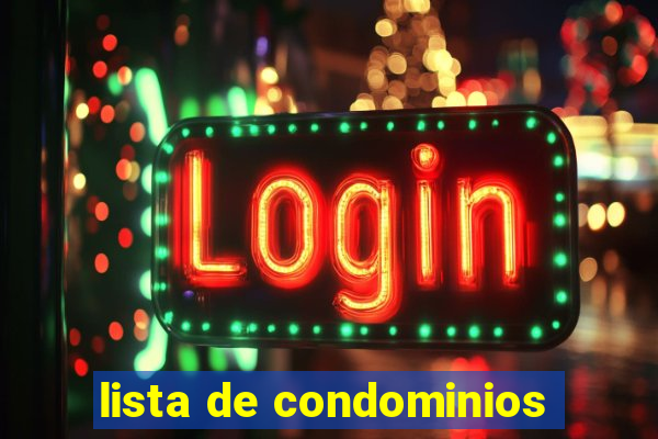 lista de condominios