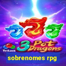 sobrenomes rpg