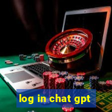 log in chat gpt