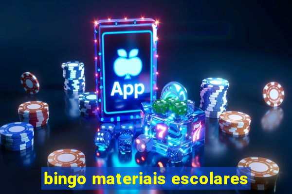 bingo materiais escolares