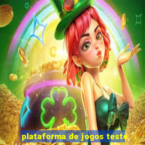 plataforma de jogos teste