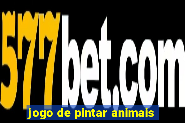 jogo de pintar animais