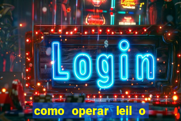 como operar leil o de abertura mini indice