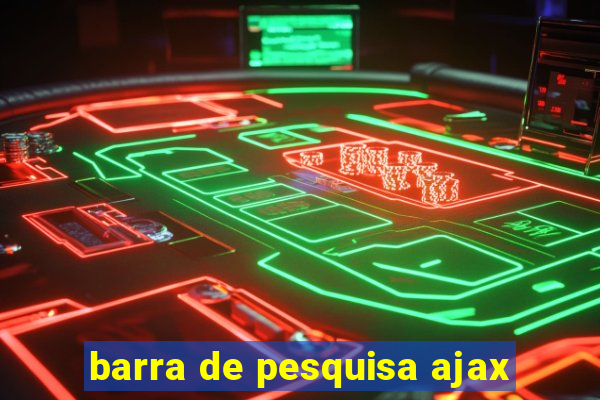 barra de pesquisa ajax