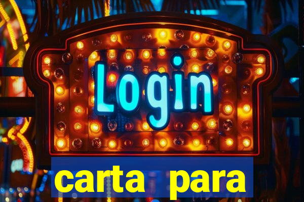 carta para encontrista homem