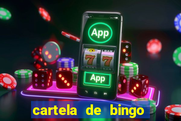 cartela de bingo cha de panela