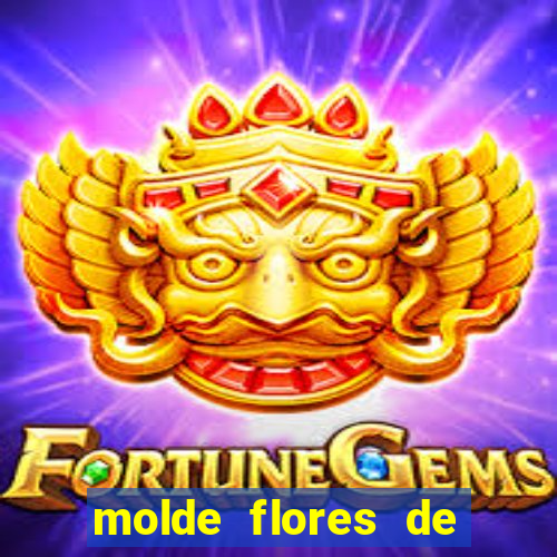 molde flores de papel para imprimir