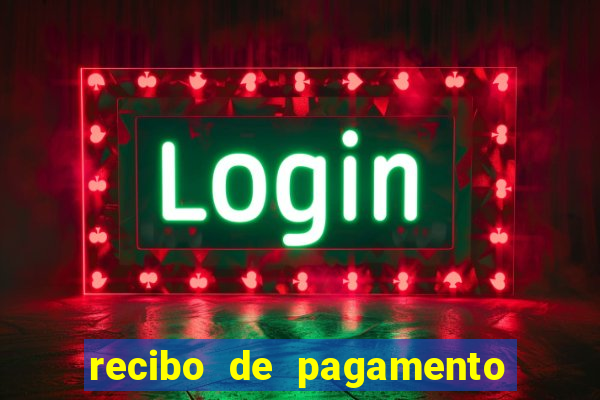 recibo de pagamento em word