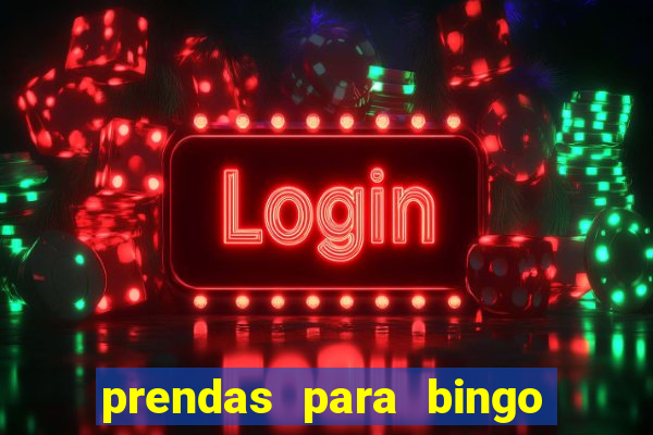 prendas para bingo de natal